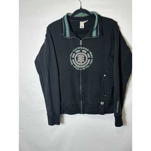 Vintage Y2K Element Embroidered Jacket Hippie Grunge Women's Large Full Zip - Picture 1 of 5